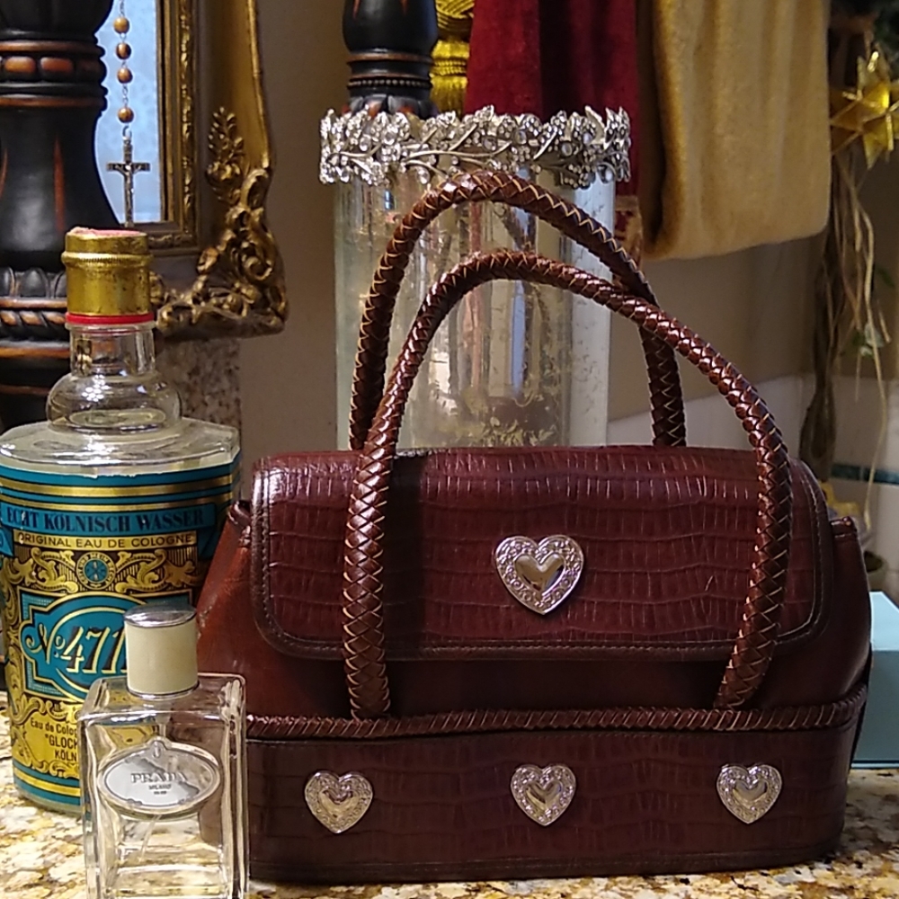 🌺👜🥰 brighten style Brown vegan purse